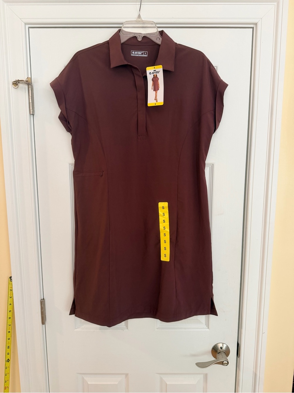 NEW Ladies Size Small "Hi-Tec" Polo Shirt Dress - Brown -NEW